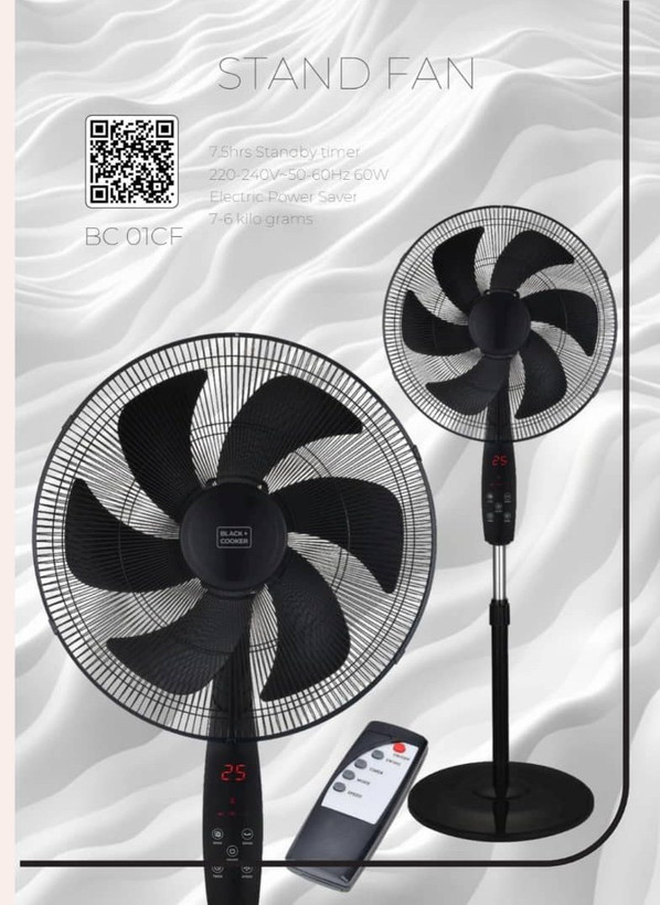پنکه ایستاده بلک کوکر مدل BC-01CF با کنترل